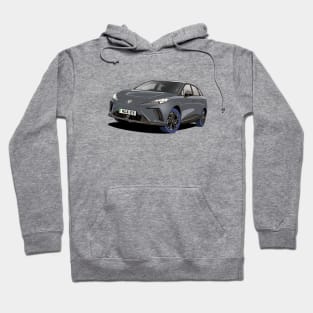 MG 4 Electic Car in Grey Hoodie